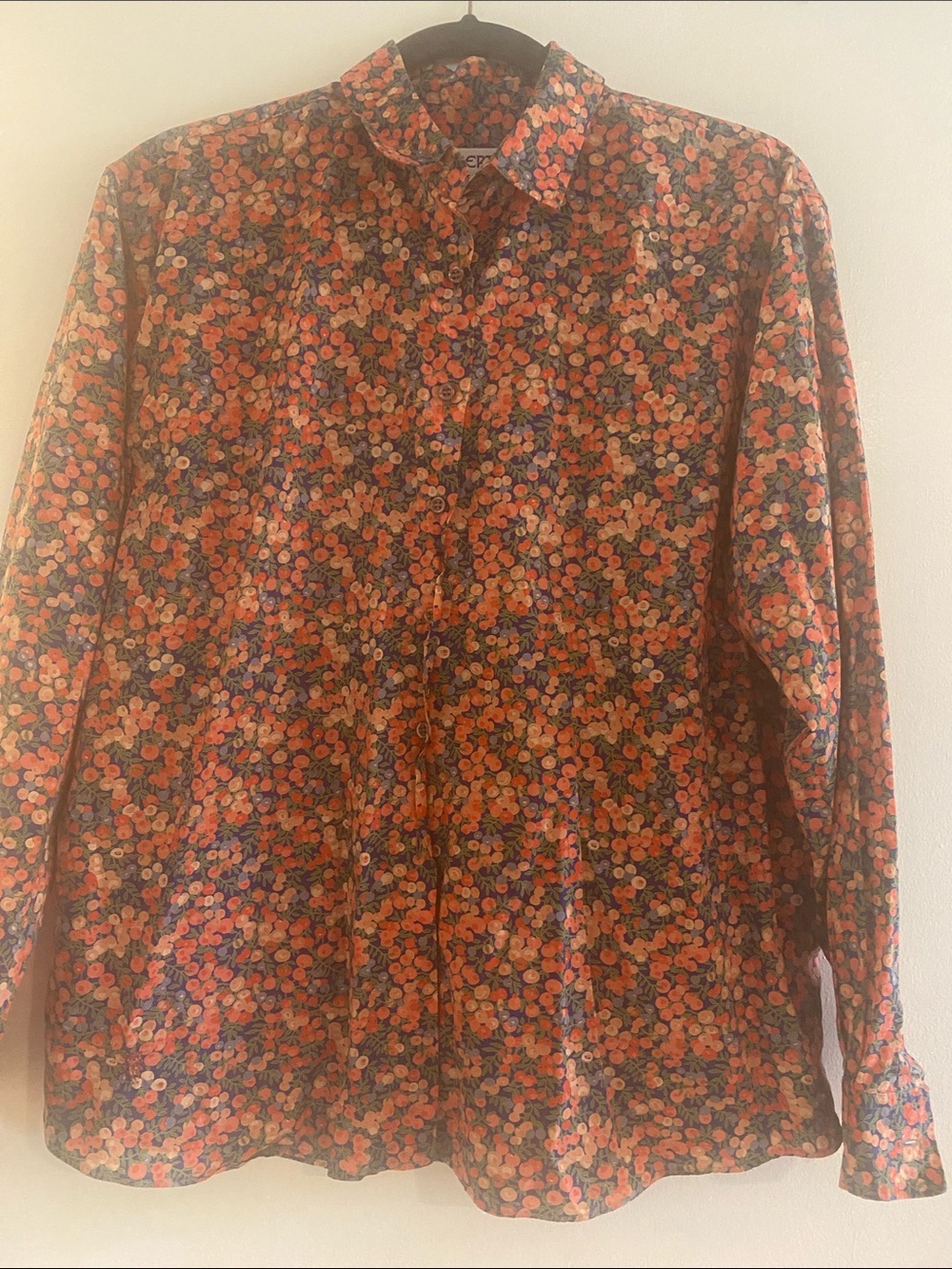 Liberty woman’s blouse M/L made in England 100% cotton